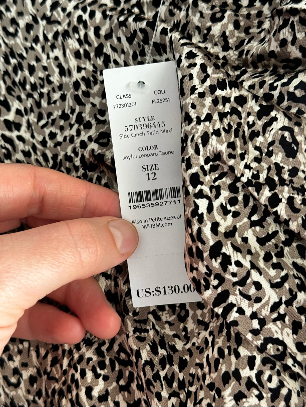 White House Black Market Black and White Leopard Print Maxi Skirt - Picture 9 of 10
